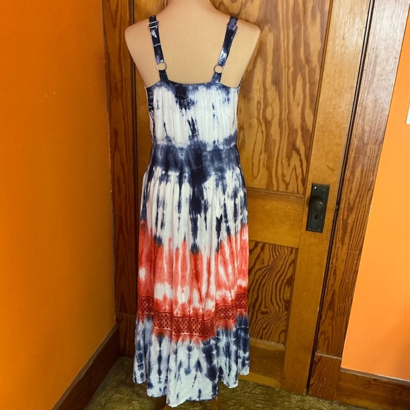 American Woman hippie chic tie dye maxi dress - Picture 9 of 10